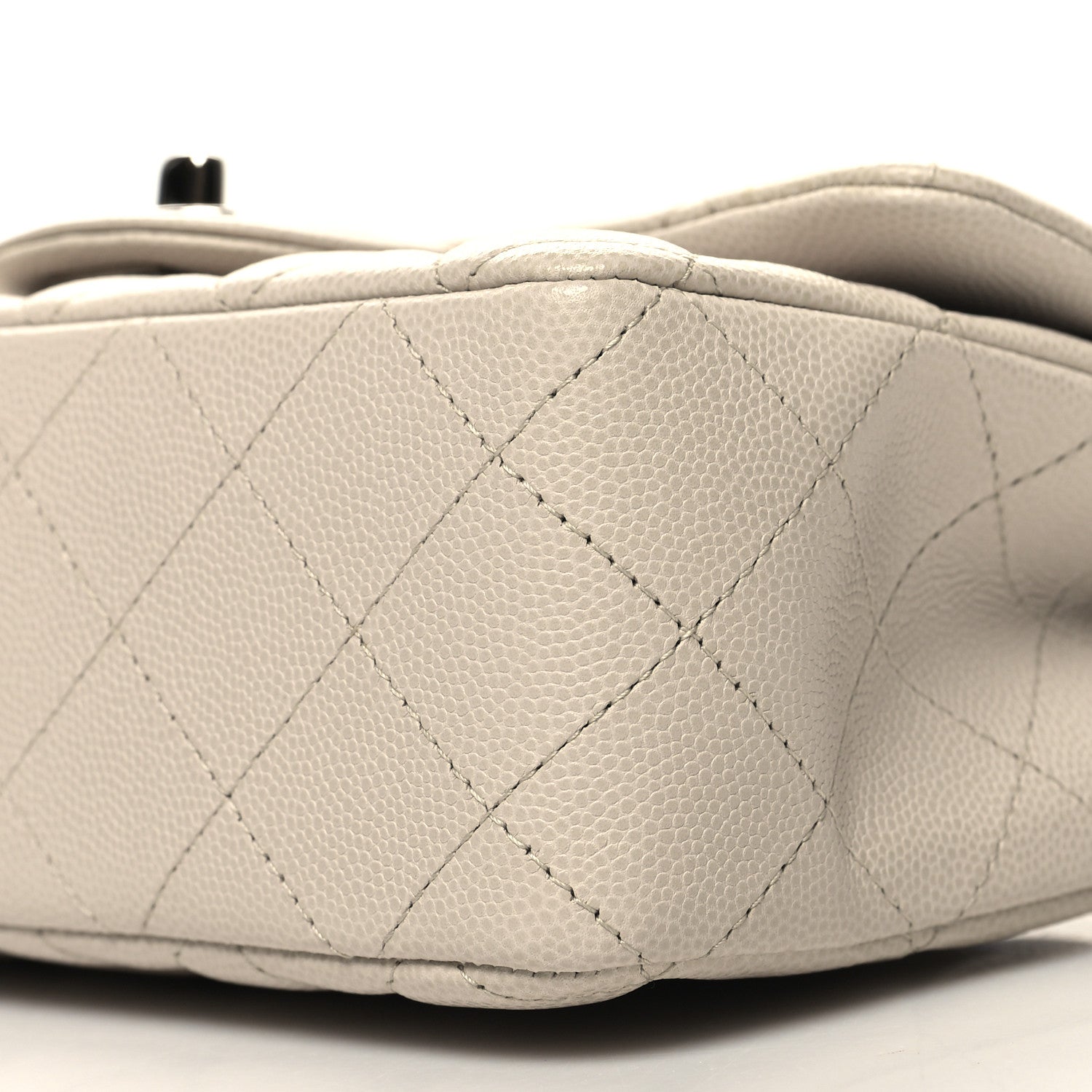 Chanel Caviar Quilted Mini Rectangular Flap Ivory 10 of 11