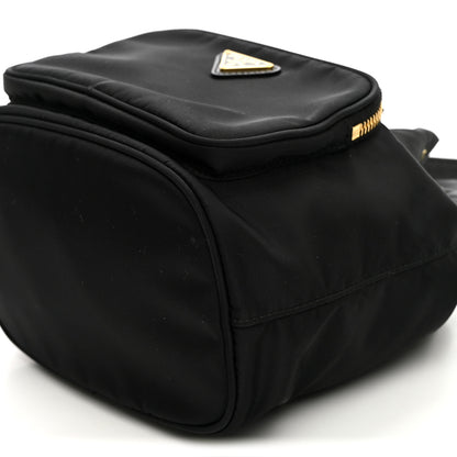 Prada Saffiano Tessuto Nylon Mini Bucket Crossbody Bag Black 11 of 12