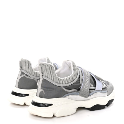 Christian Dior Technical Fabric Nylon Camouflage Womens D-Wander Sneakers 40 Silver 4 of 9