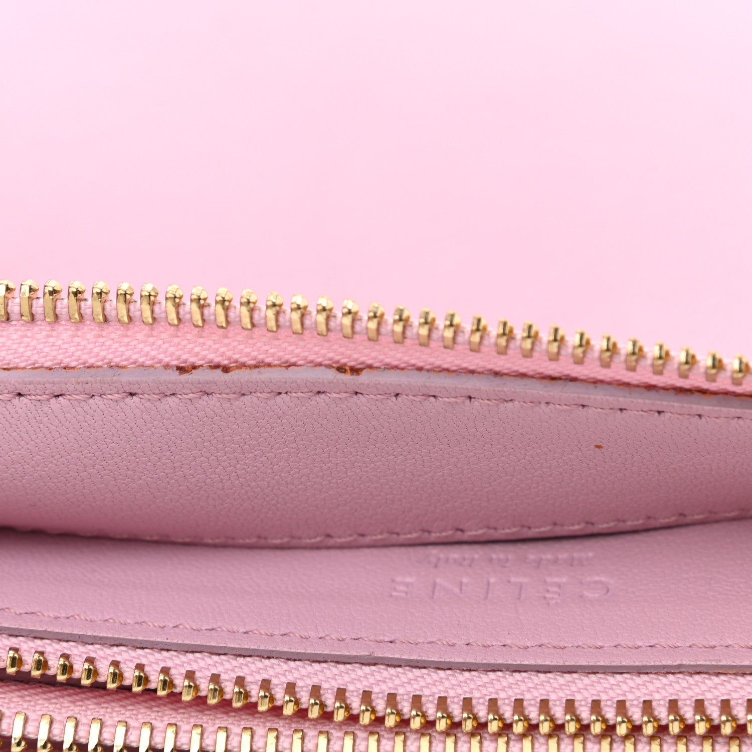 Celine Lambskin Large Trio Crossbody Bag Pink 8 of 9