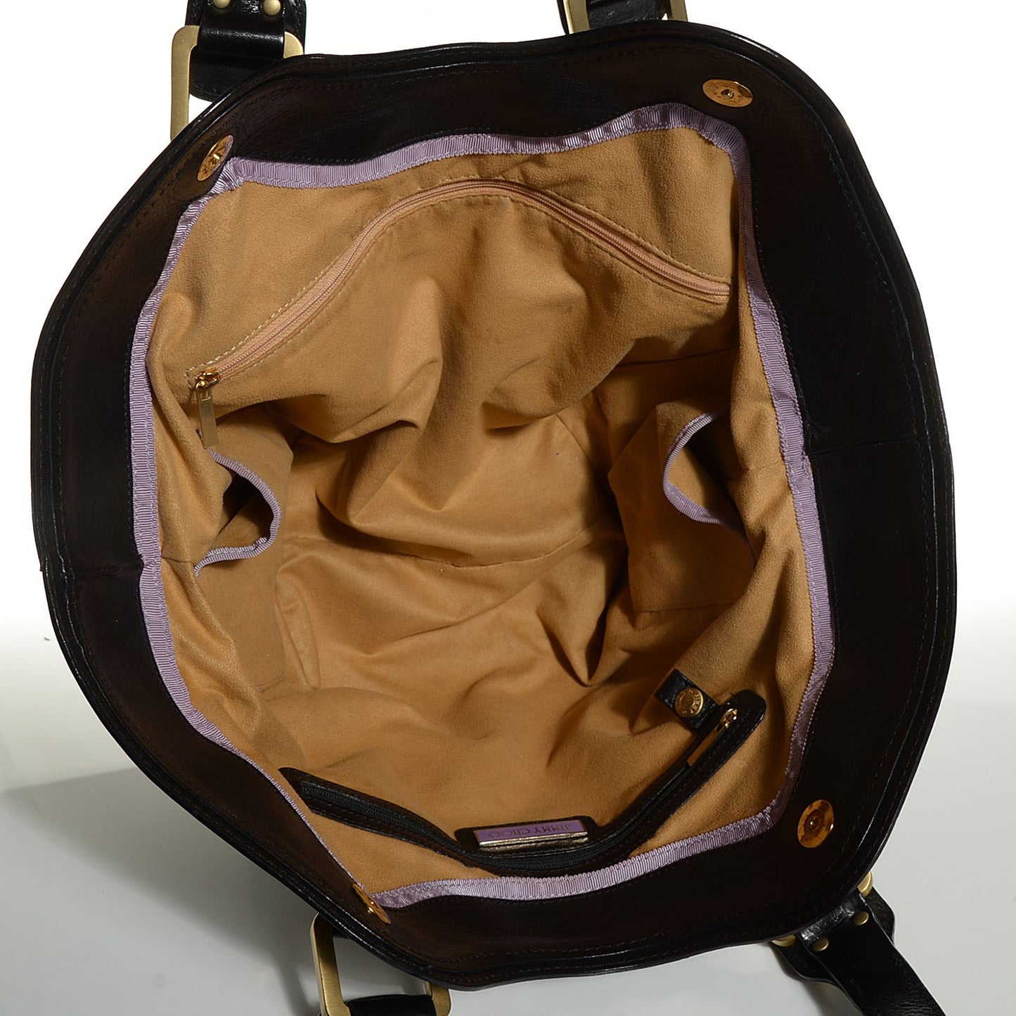 Calfskin Suede Marcia Tote Black