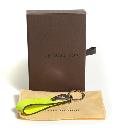 Louis Vuitton Damier Fluo Infini Dragonne LV Key Holder Yellow 5 of 5