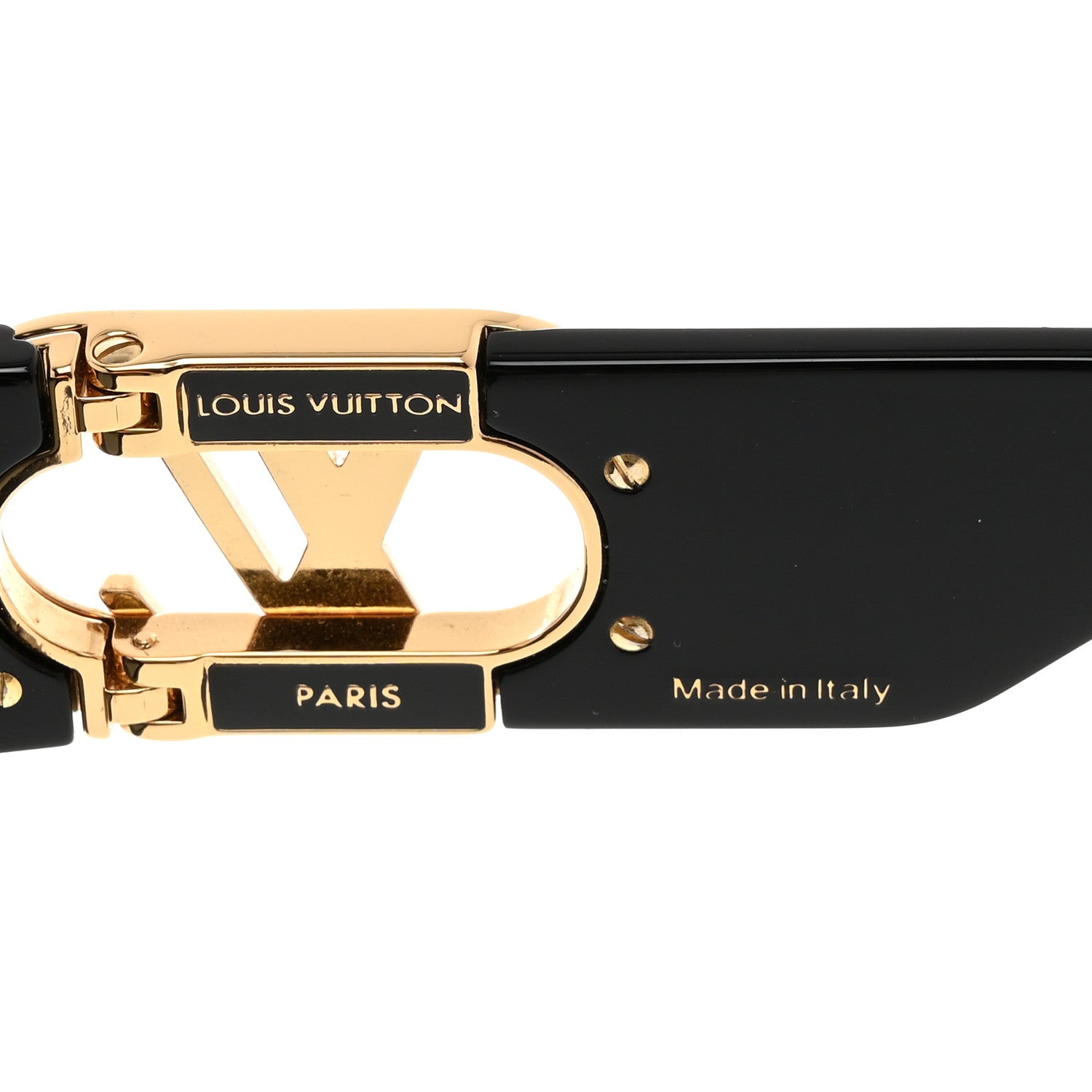 Louis Vuitton Acetate LV Link Square Sunglasses Z1478W Black 6 of 7