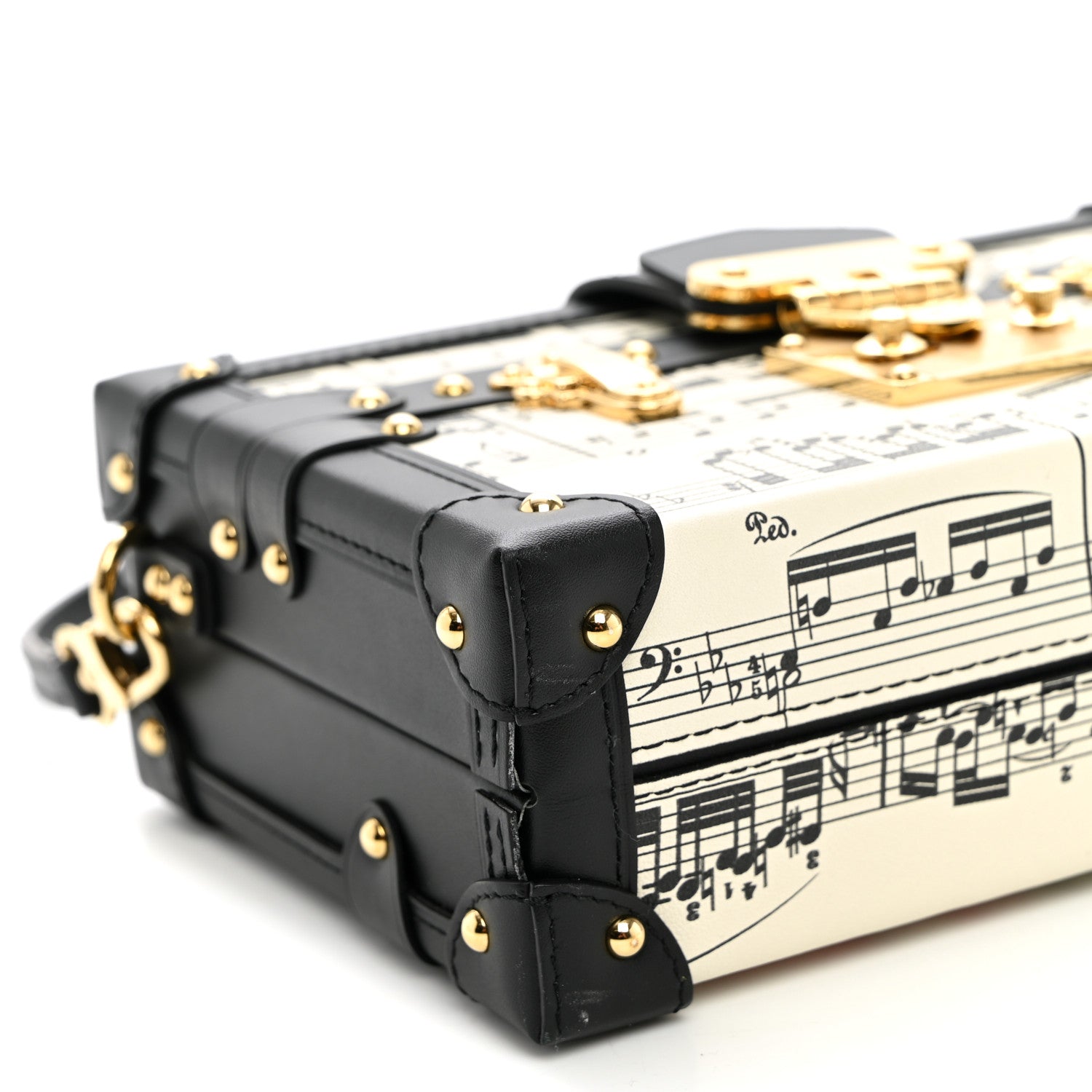 Louis Vuitton Calfskin LV Symphony Petite Malle White Black 8 of 9