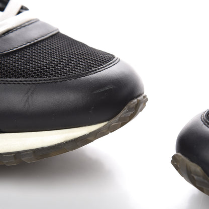 Louis Vuitton Calfskin Run Away Sneakers 37.5 Black 10 of 11