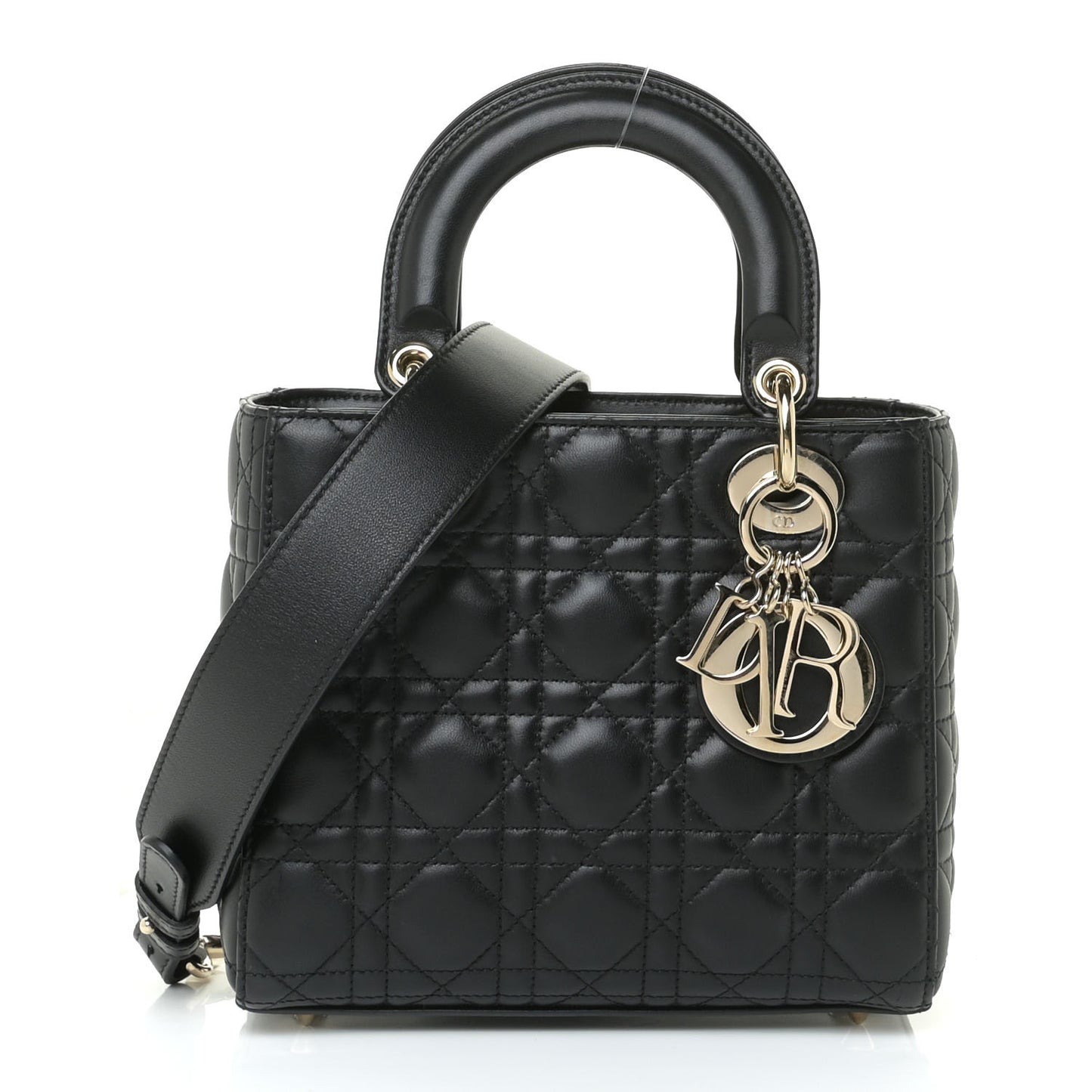 Lambskin Cannage Small My ABCDior Lady Dior Black