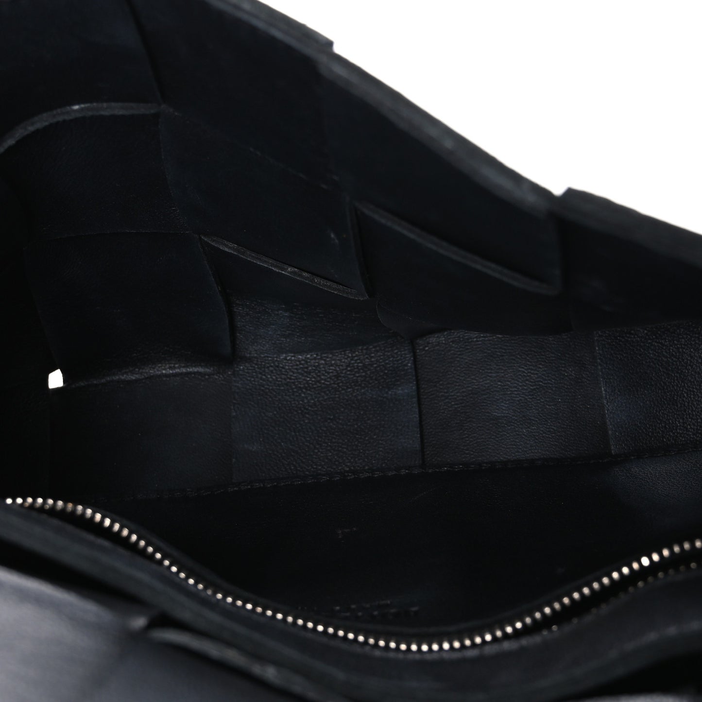 Lambskin Maxi Intrecciato Cassette Crossbody Bag Black