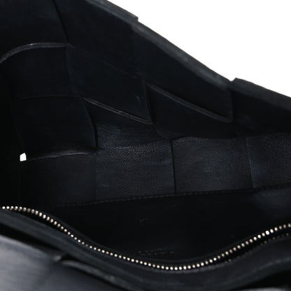 Bottega Veneta Lambskin Maxi Intrecciato Cassette Crossbody Bag Black 5 of 12