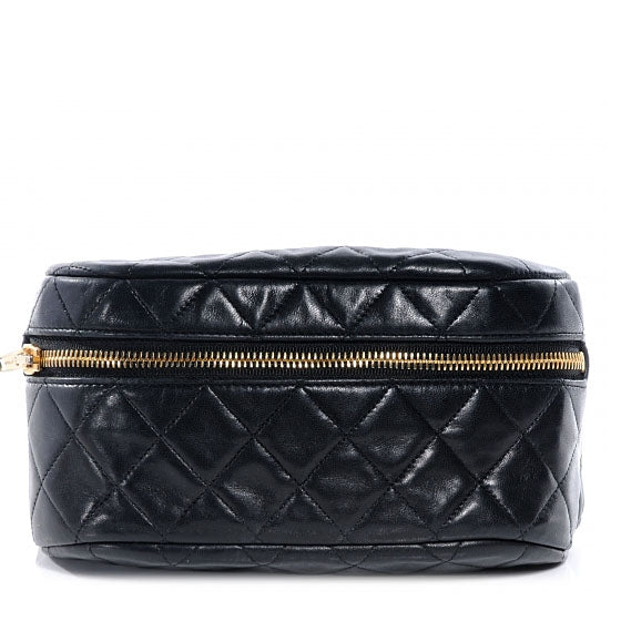 Lambskin Belt Bag Fanny Pack Black
