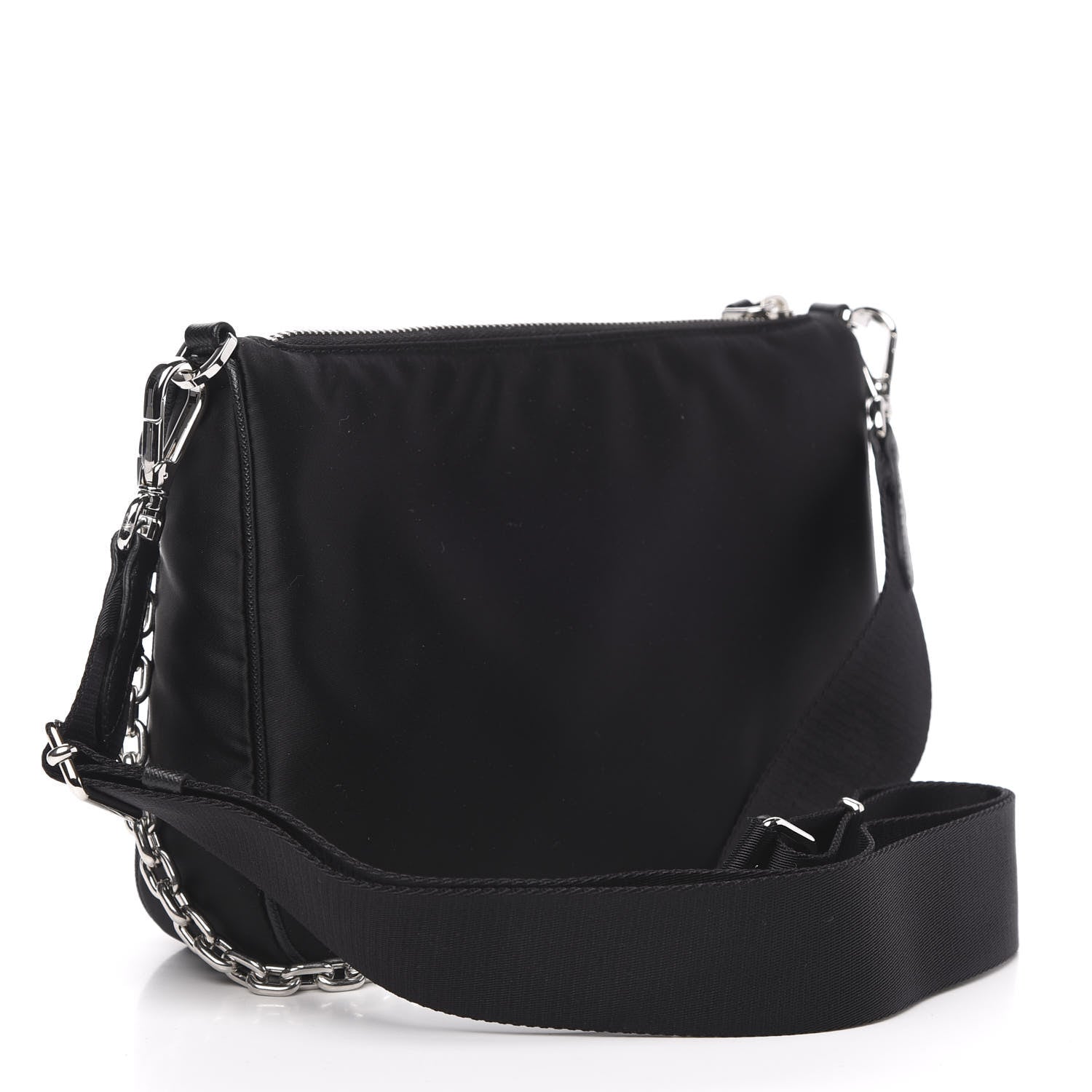 Prada Nylon Shoulder Bag Black 3 of 9