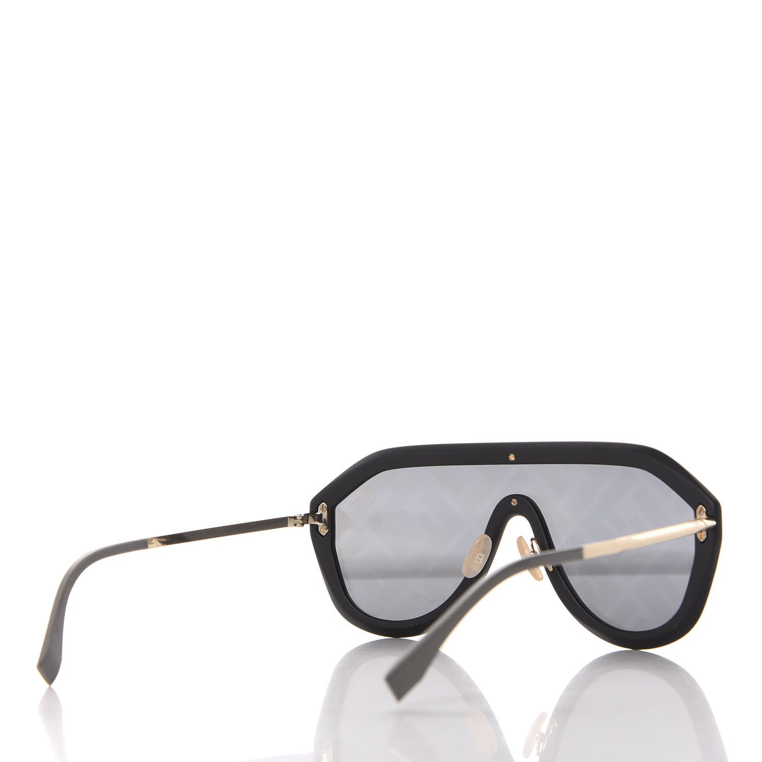 Fendi FF Fabulous Shield Sunglasses FF M0039/G/S Black 4 of 7