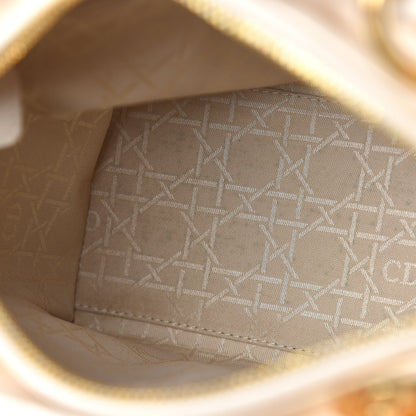 Christian Dior Lambskin Cannage Medium Lady Dior Light Beige 7 of 18
