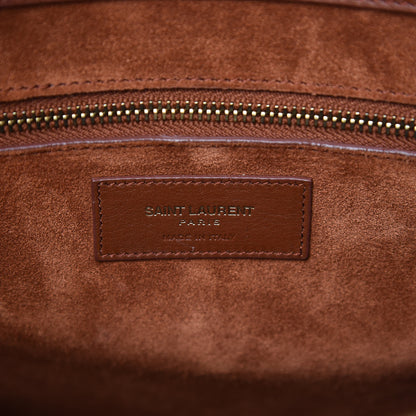 Saint Laurent Calfskin Large Sac De Jour Carryall Cognac 7 of 11