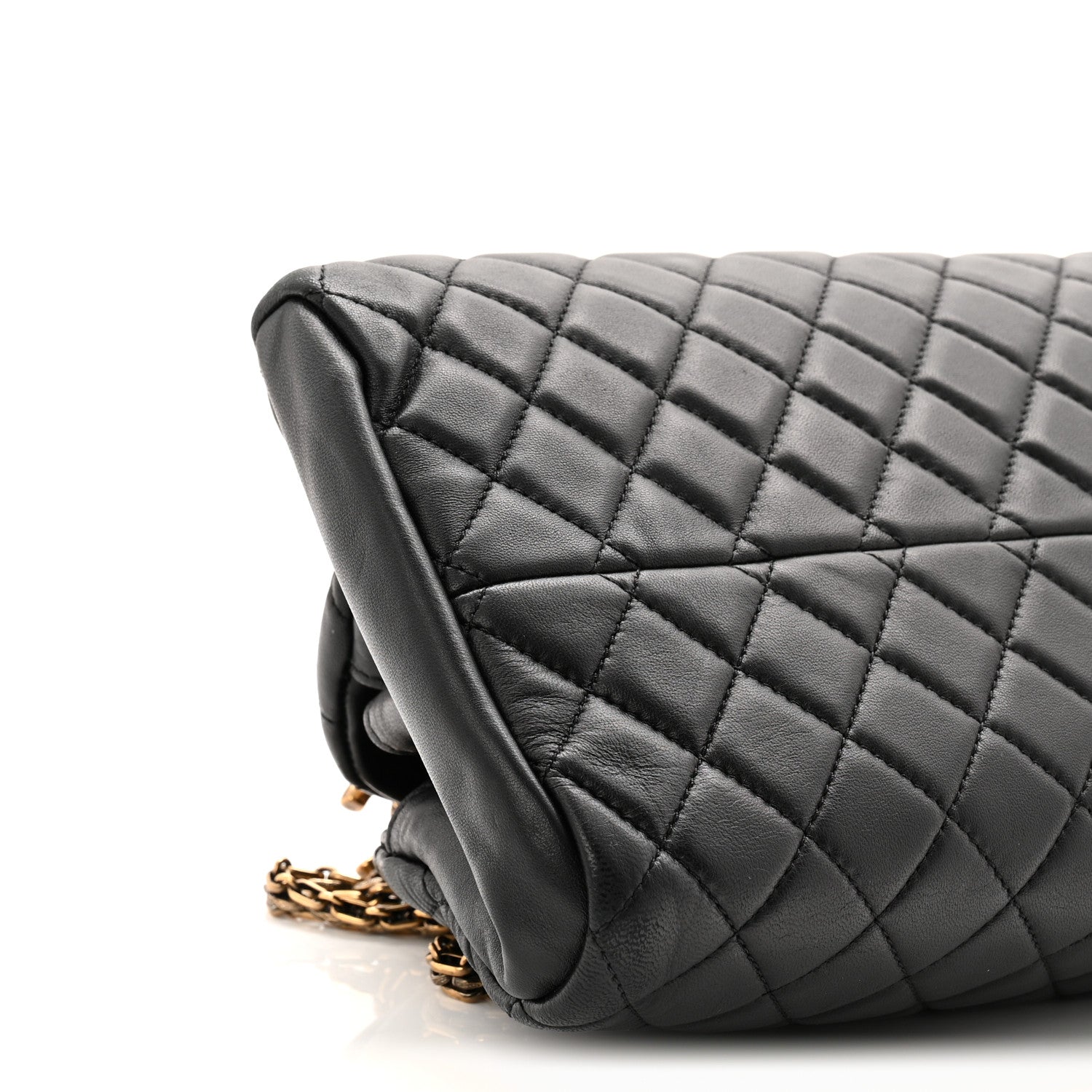 Chanel Lambskin Quilted Medium Just Mademoiselle Black 9 of 10