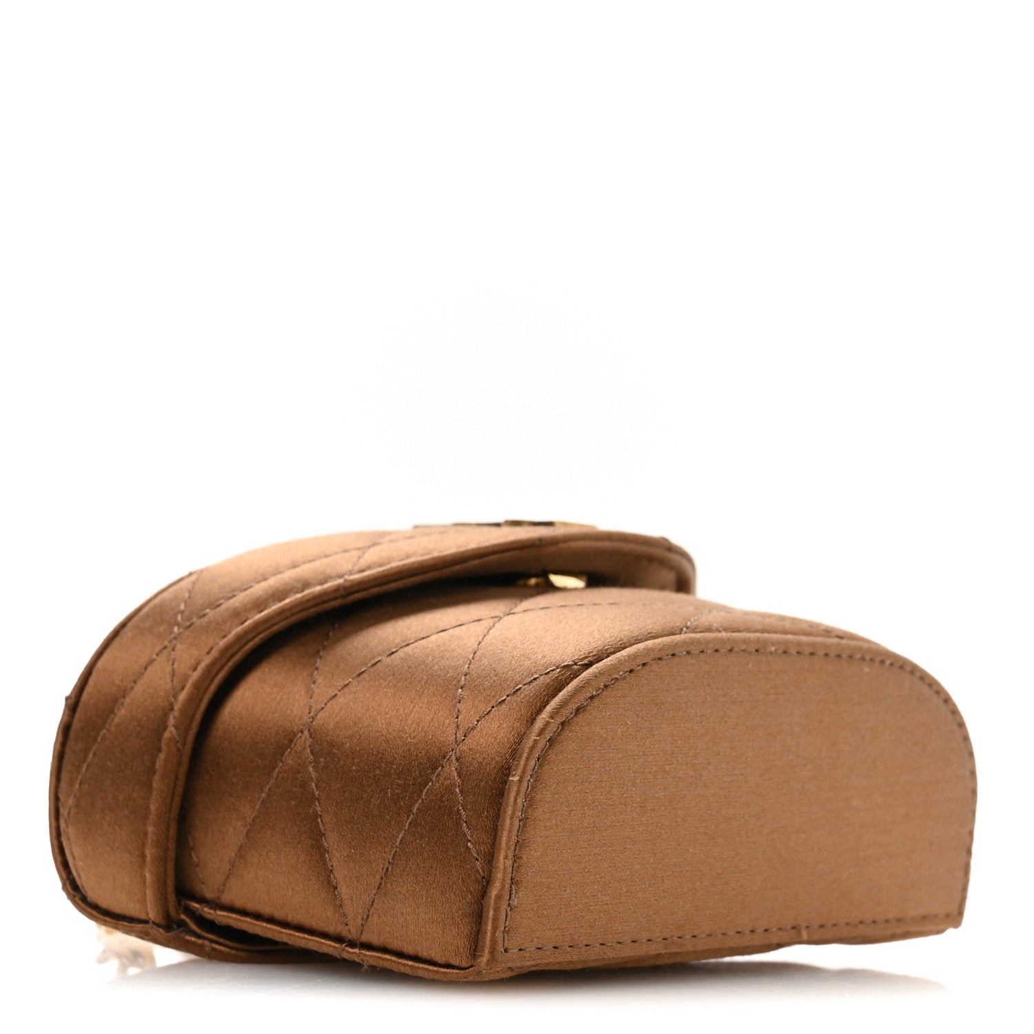 Saint Laurent Satin Matelasse Monogram Micro June Box Bag Bitter Cocoa 4 of 11