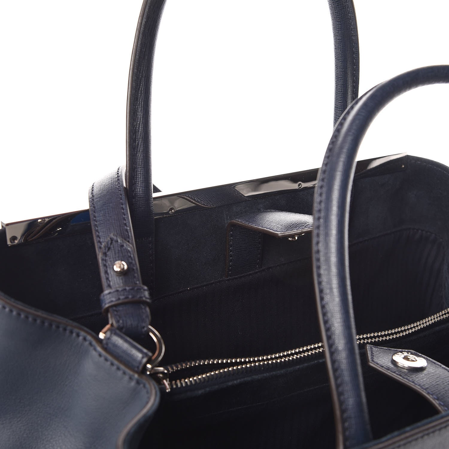 Fendi Vitello Elite Regular 2Jours Tote Lavagna 10 of 14