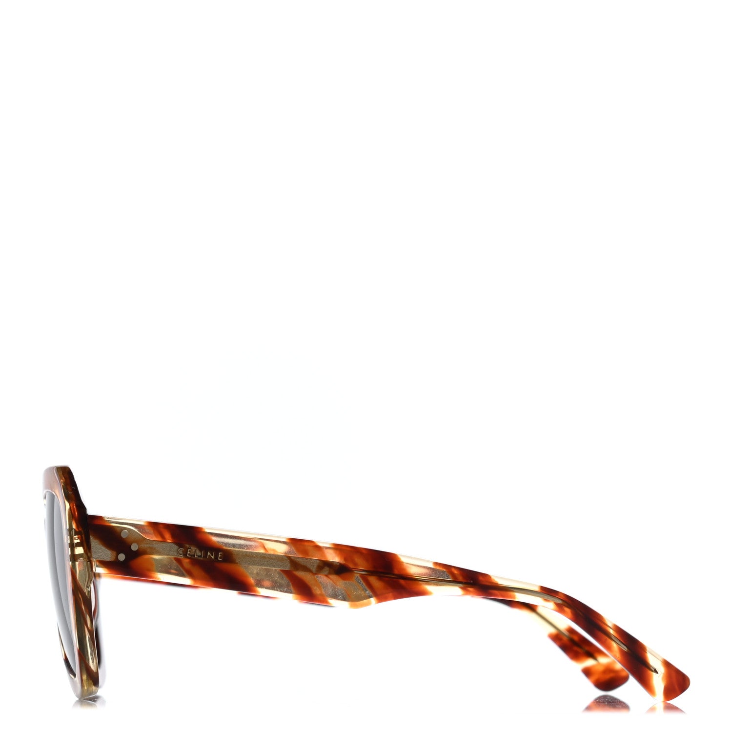 Celine Acetate Cat Eye Sunglasses CL 40046U Havana 3 of 9
