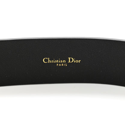 Christian Dior Calfskin 30 Montaigne Belt 80 32 Black 3 of 9