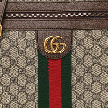 Gucci GG Supreme Monogram Web Medium Ophidia Messenger Bag Brown 9 of 14