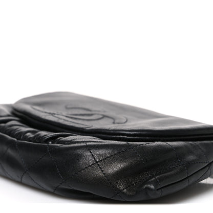 Chanel Lambskin Half Moon Wallet On Chain WOC Black 10 of 10