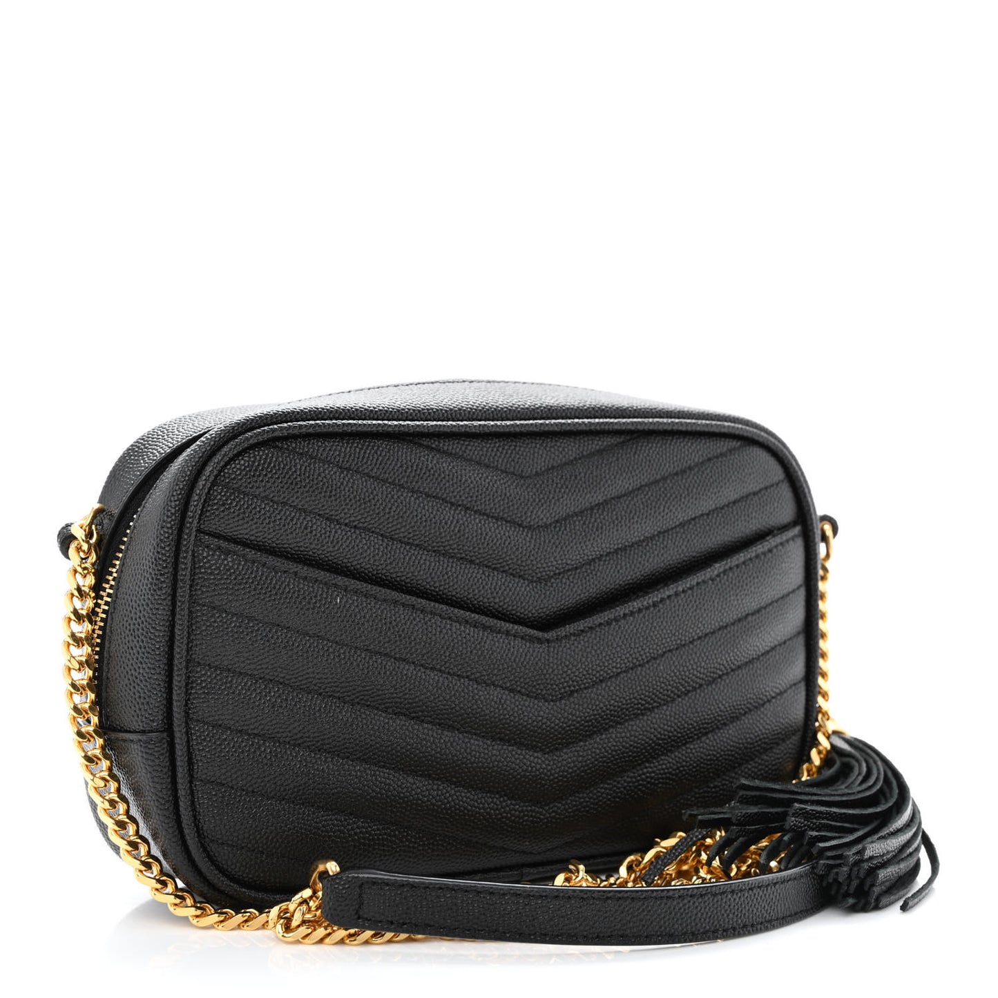 Grain De Poudre Matelasse Monogram Mini Lou Camera Bag Black