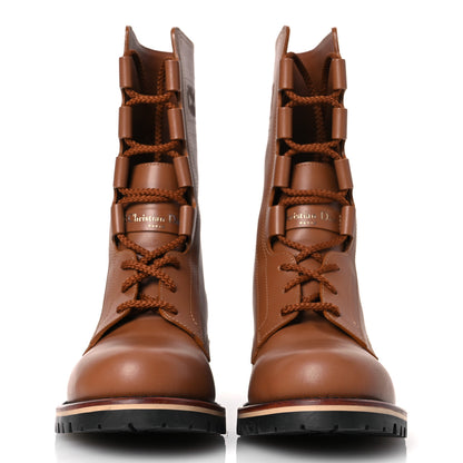 Christian Dior Calfskin Dior Quest 35mm Hiking Boots 37.5 Golden Saddle 3 of 12