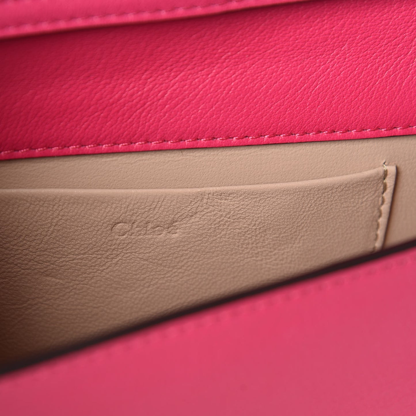 Calfskin Small Nile Bracelet Minaudiere Bag Fuchsia Rose