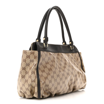 Gucci Crystal Monogram D Ring Tote Dark Brown 3 of 15