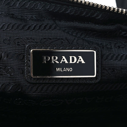 Prada Re-Nylon Saffiano Belt Bag Black Yellow 6 of 9