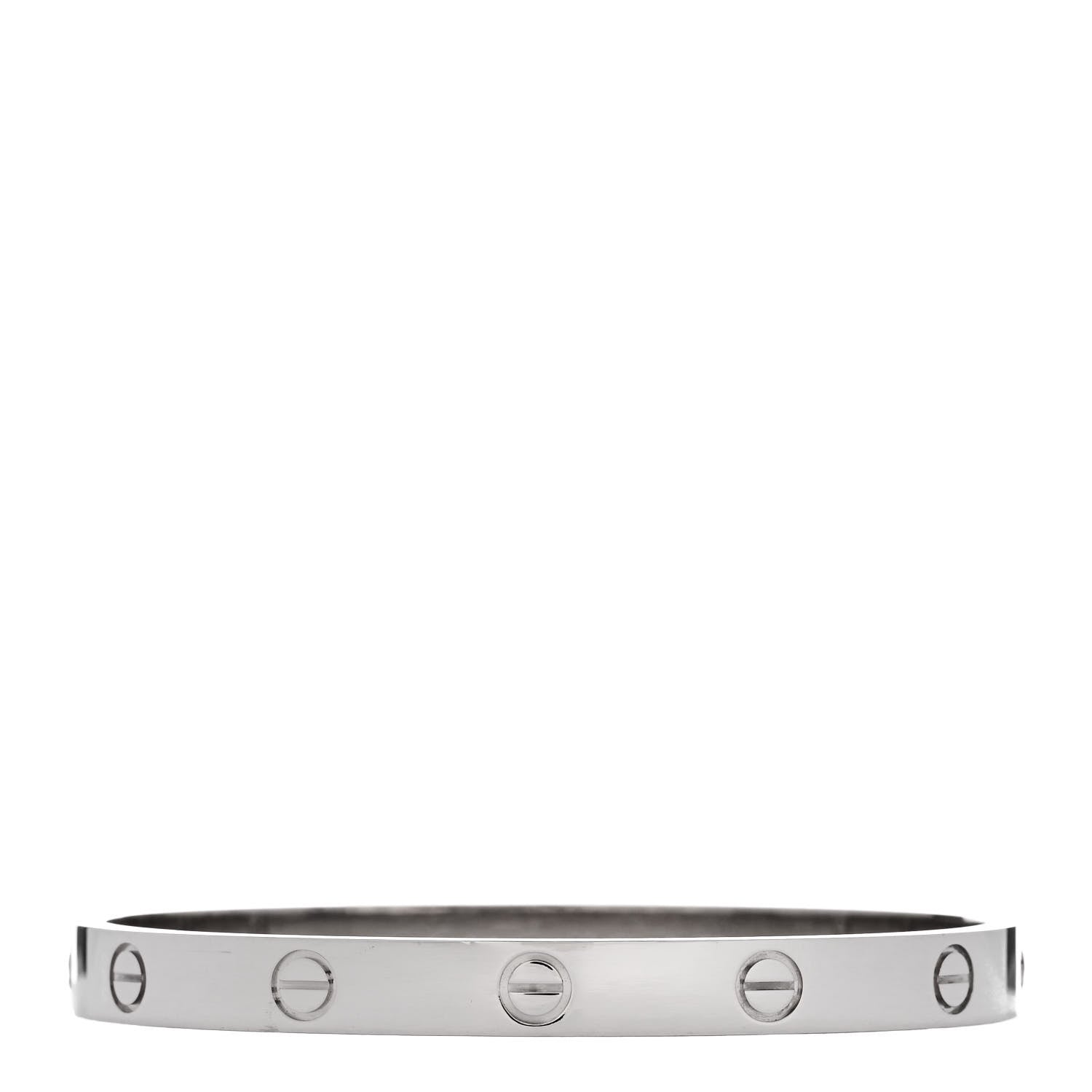 Cartier 18K White Gold LOVE Bracelet 17 1 of 9