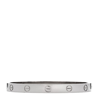 Cartier 18K White Gold LOVE Bracelet 17 1 of 9