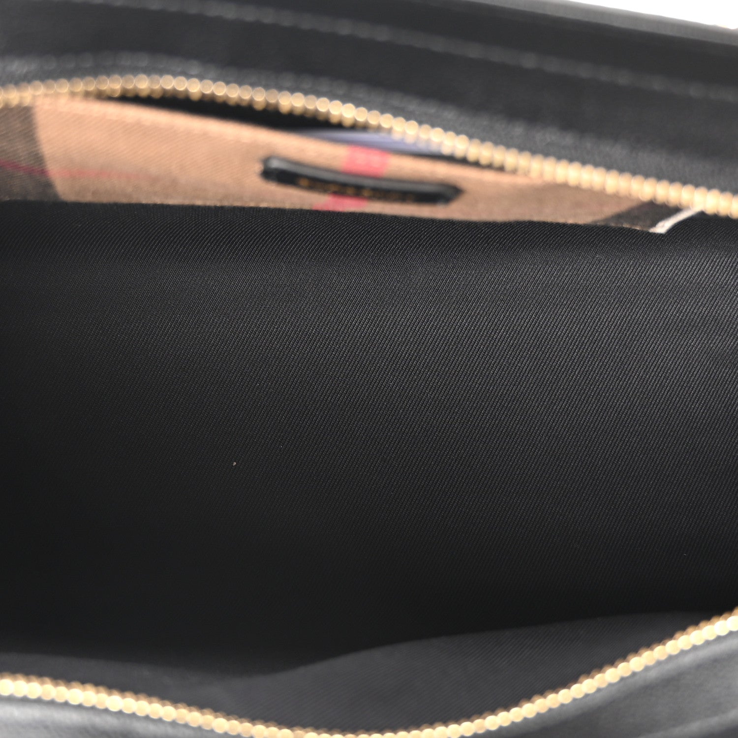 Burberry Calfskin Mega Check Small Banwell Tote Black 5 of 10