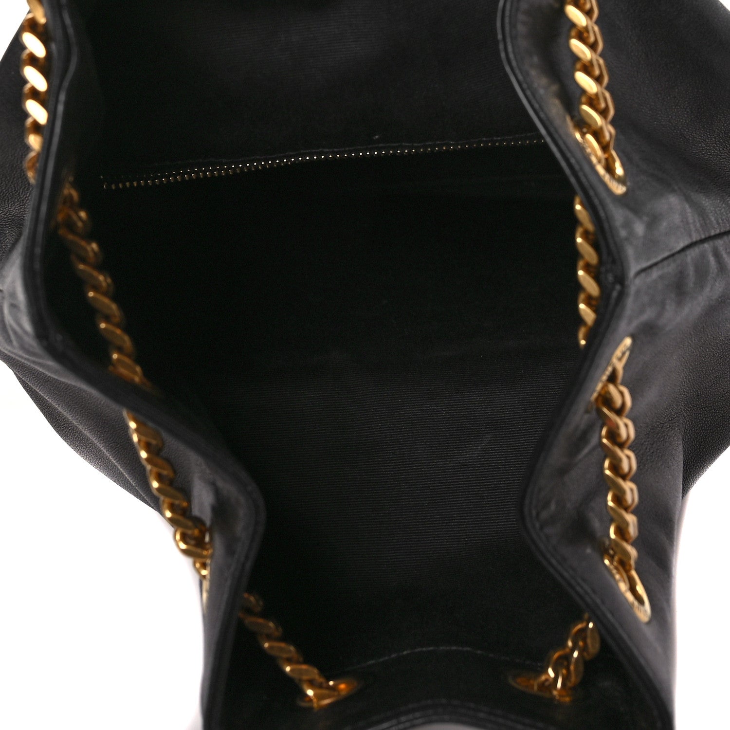 Saint Laurent Lambskin Matelasse Monogram Joe Backpack Black 5 of 8