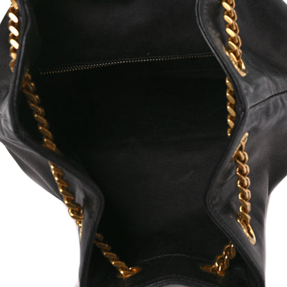 Saint Laurent Lambskin Matelasse Monogram Joe Backpack Black 5 of 8
