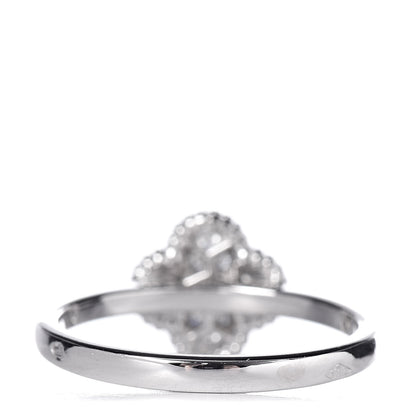 Van Cleef & Arpels 18K White Gold Diamond Sweet Alhambra Ring 52 6 4 of 6