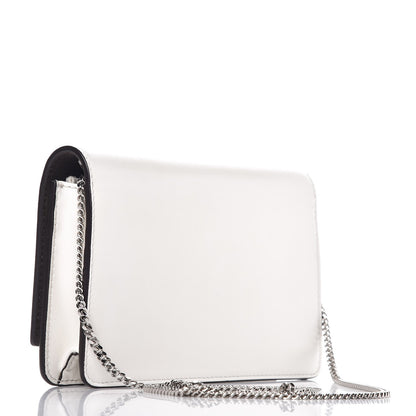 Fendi Vitello Century Lucido Nappa Flowerland Studded Tube Wallet On Chain White Ice Multicolor 3 of 8