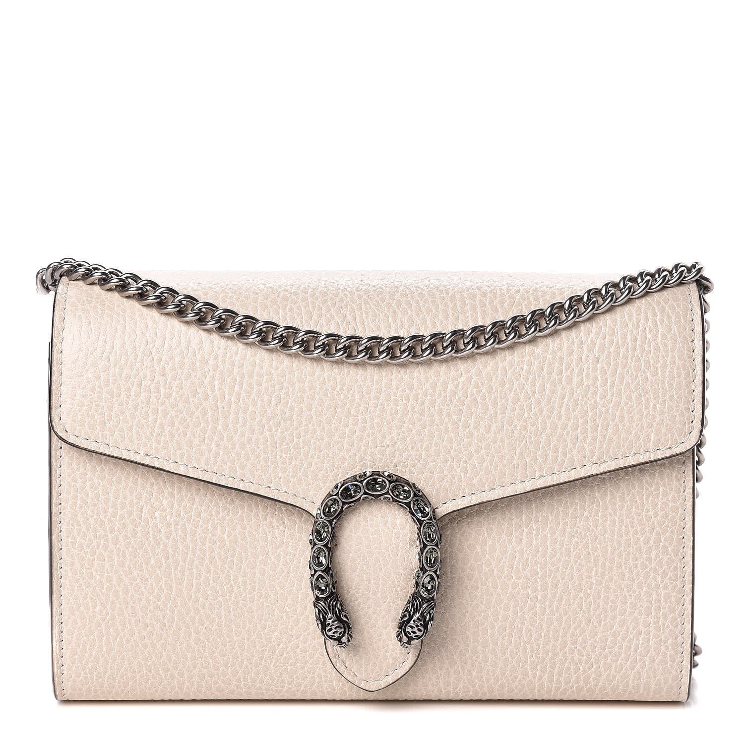 Gucci Dollar Calfskin Mini Dionysus Chain Wallet Mystic White 1 of 10