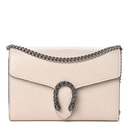 Gucci Dollar Calfskin Mini Dionysus Chain Wallet Mystic White 1 of 10