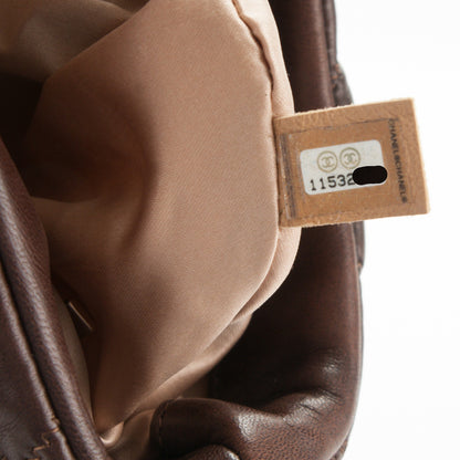 Chanel Lambskin Bubble Quilt Flap Brown 8 of 8