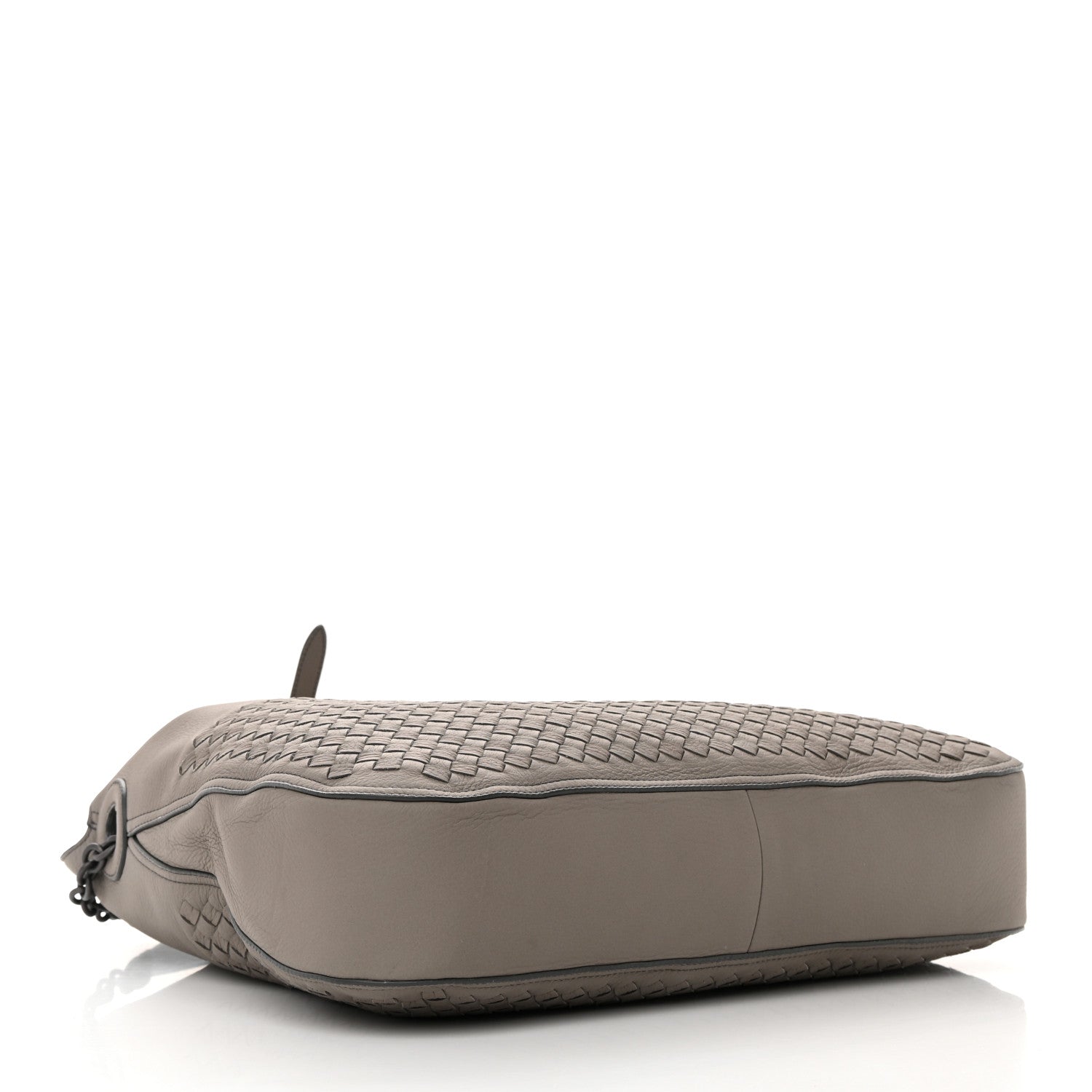 Bottega Veneta Cervo Intrecciato Flap Top Hobo Steel 4 of 16