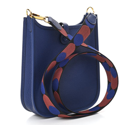 Hermes Taurillon Clemence Flipperball Sangle Evelyne TPM Bleu Saphir Black Bleu Saphir 3 of 11