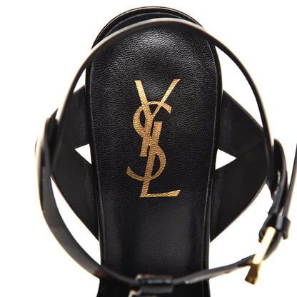 Saint Laurent Patent Tribute 105 Platform Sandals 37.5 Black 7 of 9