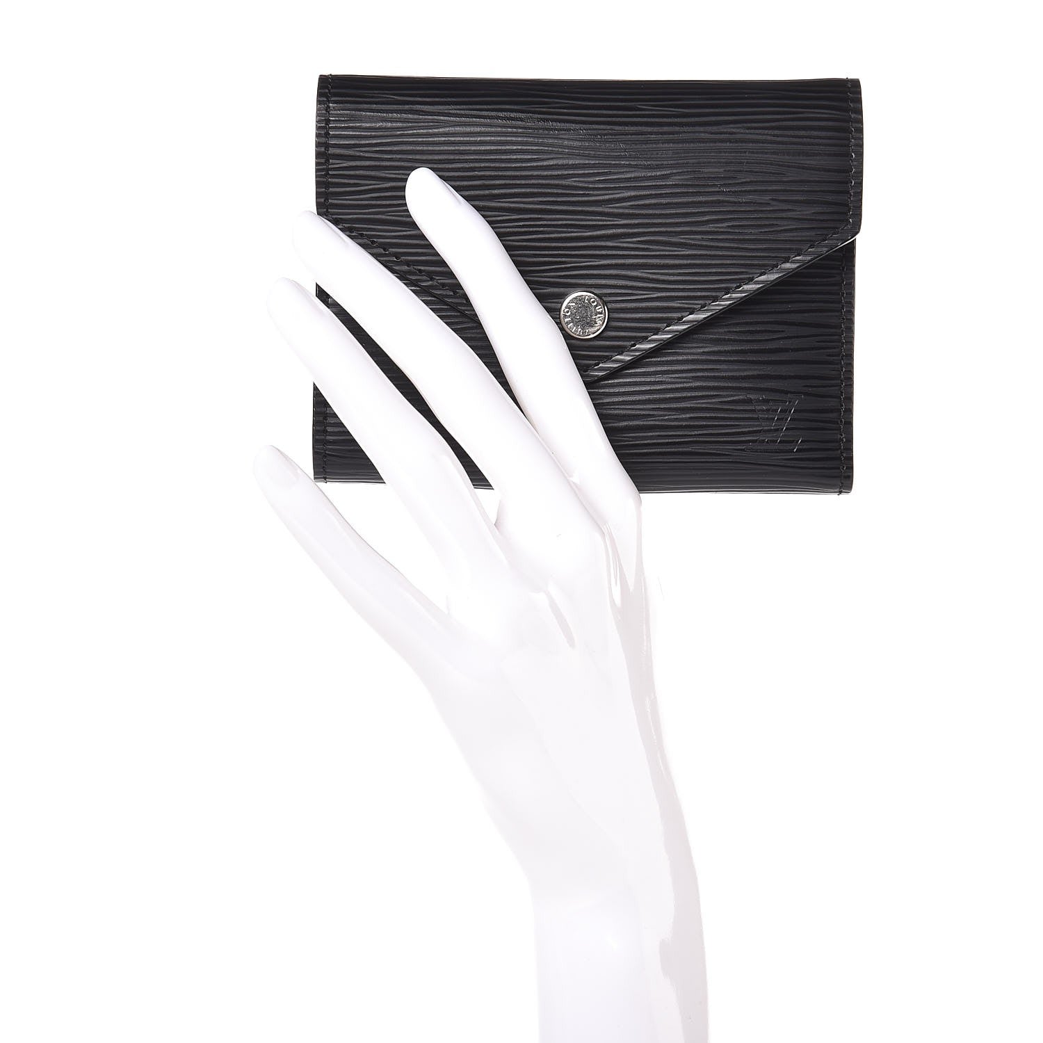 Louis Vuitton Epi Victorine Wallet Black 2 of 8