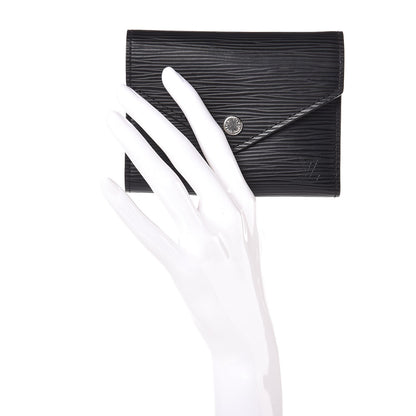 Louis Vuitton Epi Victorine Wallet Black 2 of 8