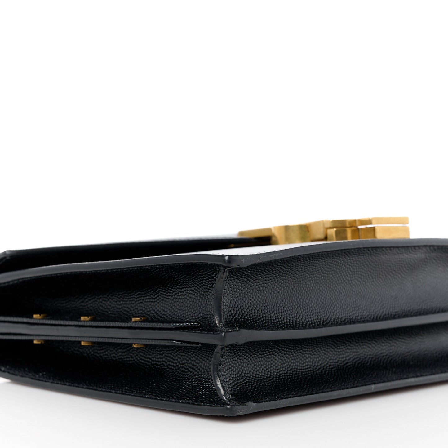Grain De Poudre Monogram Cassandra Clasp Bag Black