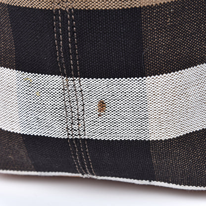 Burberry Canvas Mega Check Medium Ashby Hobo Saddle Brown 15 of 18