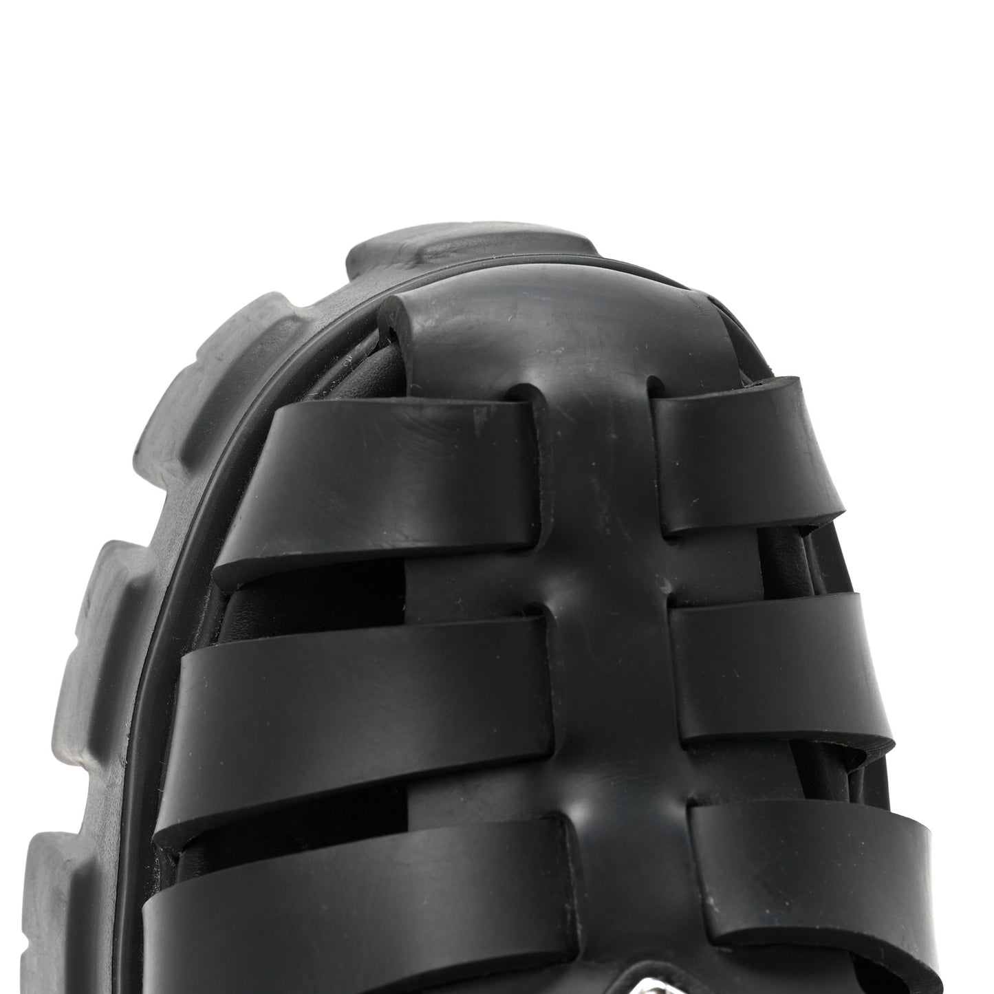 Foam Rubber Triangle Logo Monolith 55mm Cage Sandals 38 Black