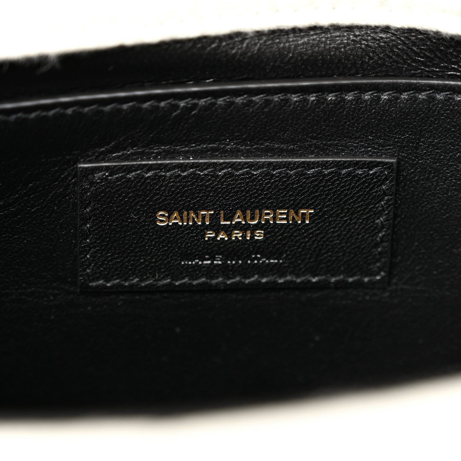 Saint Laurent Crinkle Cotton Patchwork Monogram Medium Jamie Vanilla Ice 6 of 13