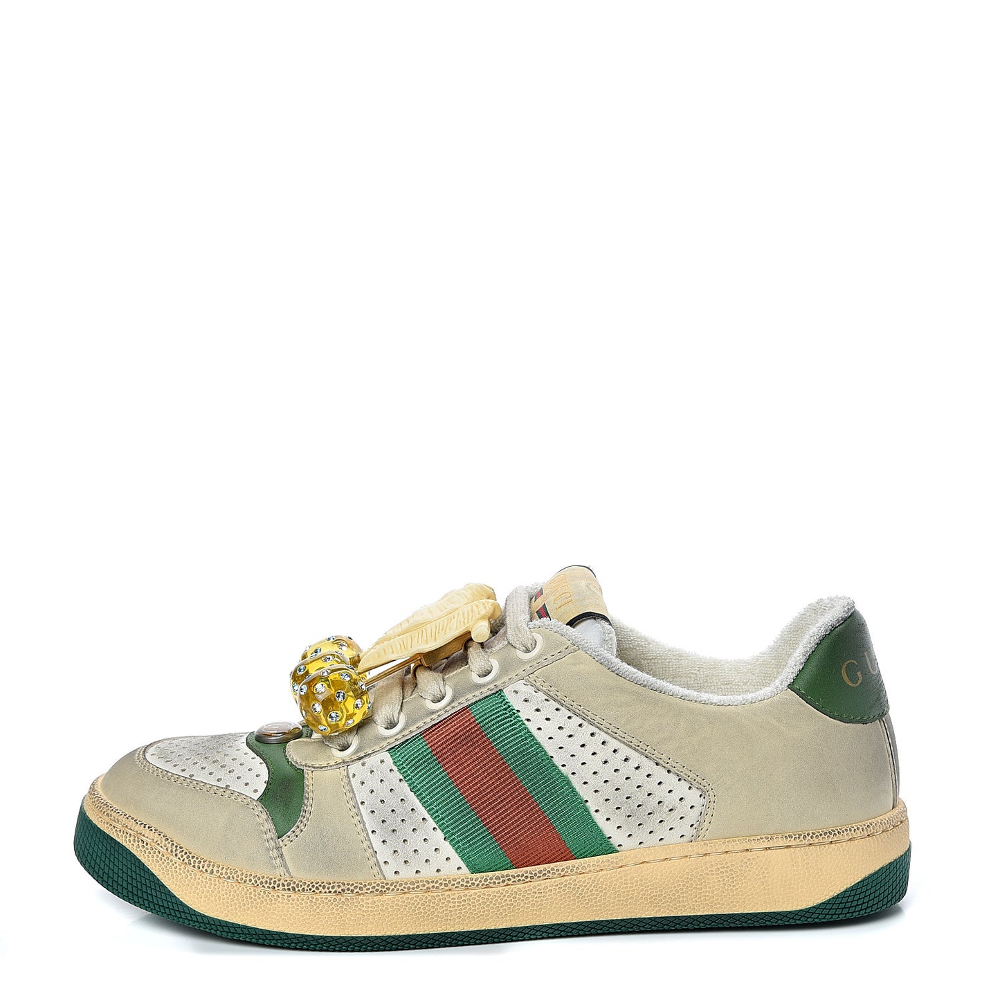Nubuck Web Cherries Womens Screener Sneakers 36.5 Dusty Milk White Vintage Green