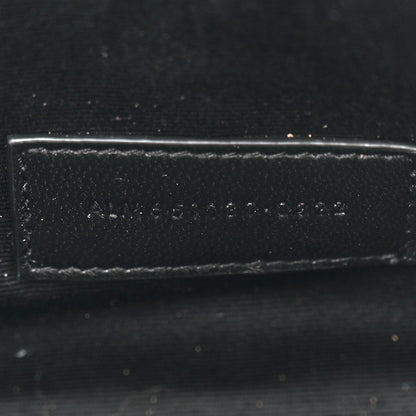 Saint Laurent Grain De Poudre Textured Mixed Matelasse Triquilt Monogram Clutch Dark Beige 7 of 8